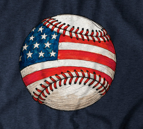 Image of USA Baseball - Navy Vintage T-shirt - America
