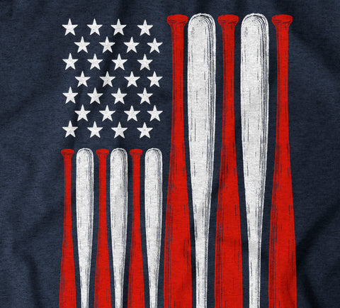 Image of Let Freedom Swing - Navy Vintage Baseball T-shirt - America - USA Baseball