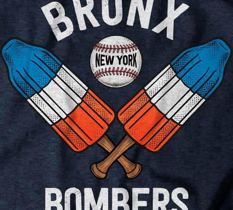 Image of Bronx Bomb Pops - Navy Vintage T-shirt - Bronx Baseball