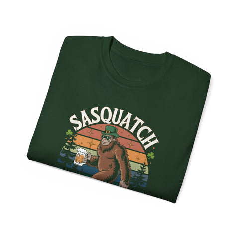 Image of Sasquatch Shenanigans - St. Patrick's Day Tshirt - Funny Holiday Shirt - Beer Lover Gift - Irish Pride Apparel - Big Foot