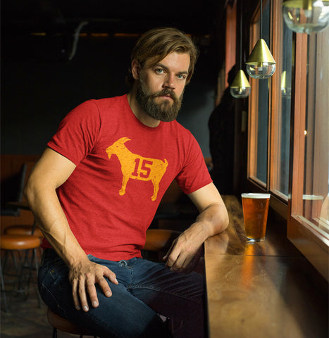 Image of "GOAT 15" Red Vintage T-shirt