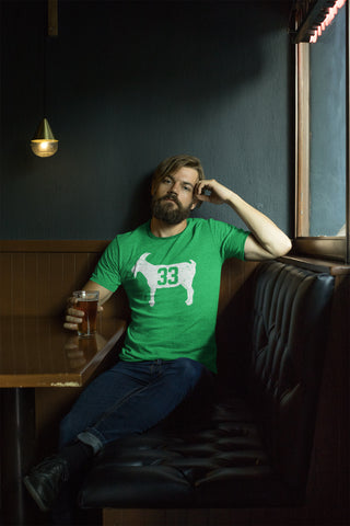Image of "GOAT 33" Green Vintage T-shirt