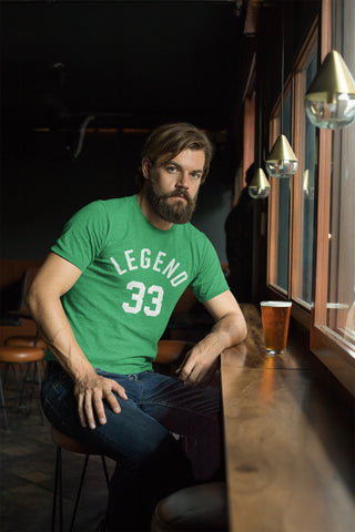Image of "Legend 33" - Green Vintage T-shirt