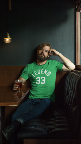 Image of "Legend 33" - Green Vintage T-shirt