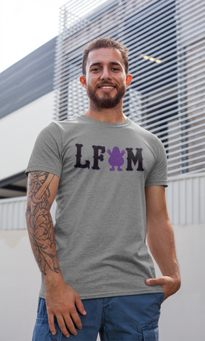 Image of "Let's Go Grimace" Gray T-shirt
