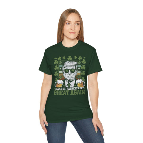 Image of Make St Patrick's Day Great Again - Trump Green Tshirt