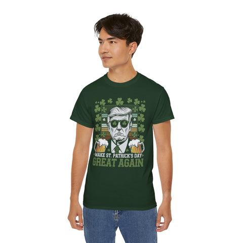 Image of Make St Patrick's Day Great Again - Trump Green Tshirt