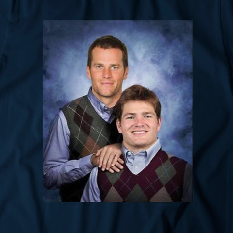 Image of "Brady-Maye Stepbrothers" Blue T-shirt