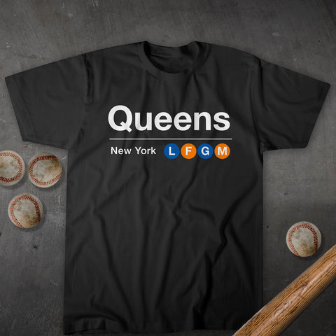 Image of Queens LFGM Subway Tshirt - New York Baseball