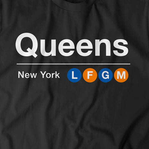 Image of Queens LFGM Subway Tshirt - New York Baseball