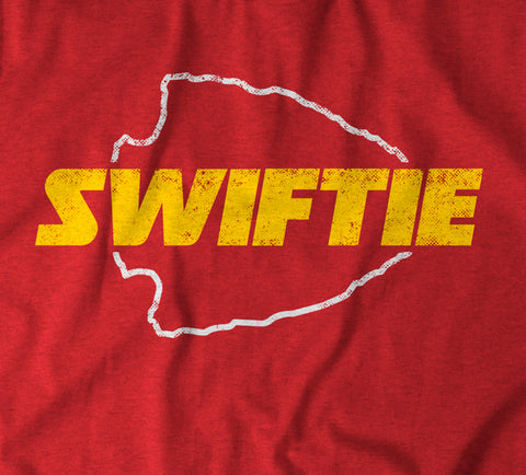 Image of "Swiftie" Red Vintage Womens T-shirt