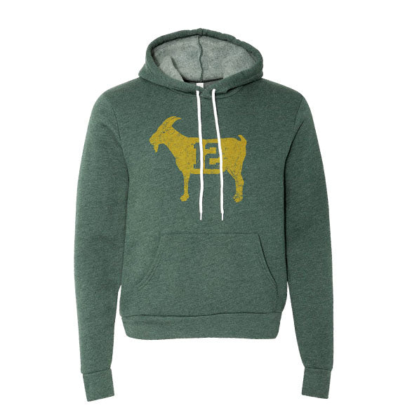 GOAT 12 Green Vintage Hoodie