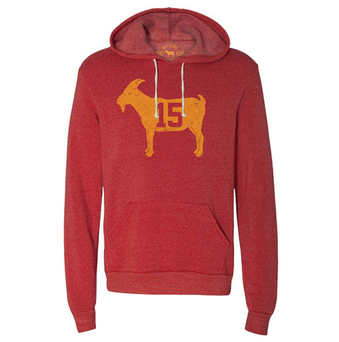 Image of "GOAT 15" Red Vintage Hoodie