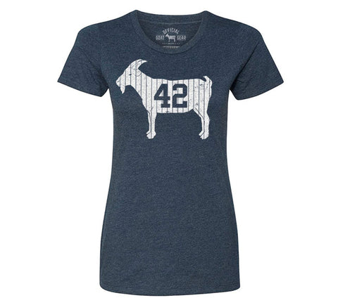 Image of "GOAT 42" Blue Women's Vintage T-shirt