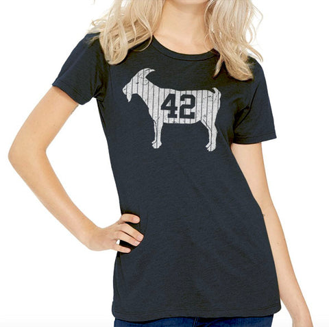 Image of "GOAT 42" Blue Women's Vintage T-shirt