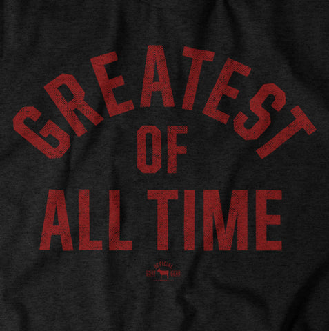 Image of "Greatest Of All Time" Black/Red T-shirt