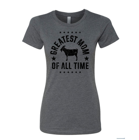 Image of "Greatest Mom" Gray Women's T-shirt