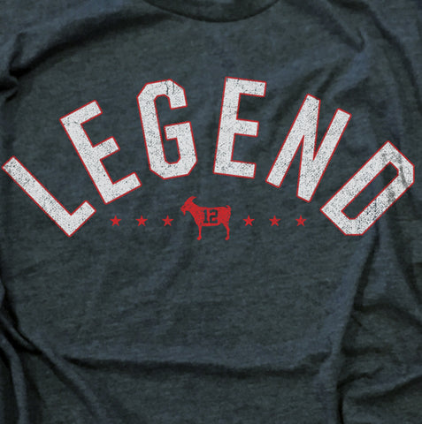 Image of "LEGEND" Blue Women's Vintage T-shirt