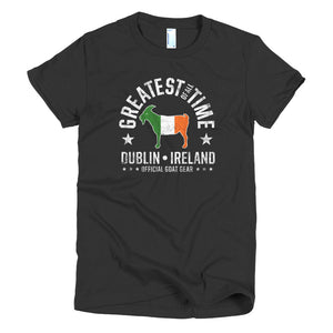 "Irish GOAT" Women's Vintage Black Tshirt