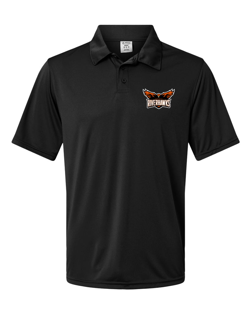 Riverhawks Golf Shirt - Black