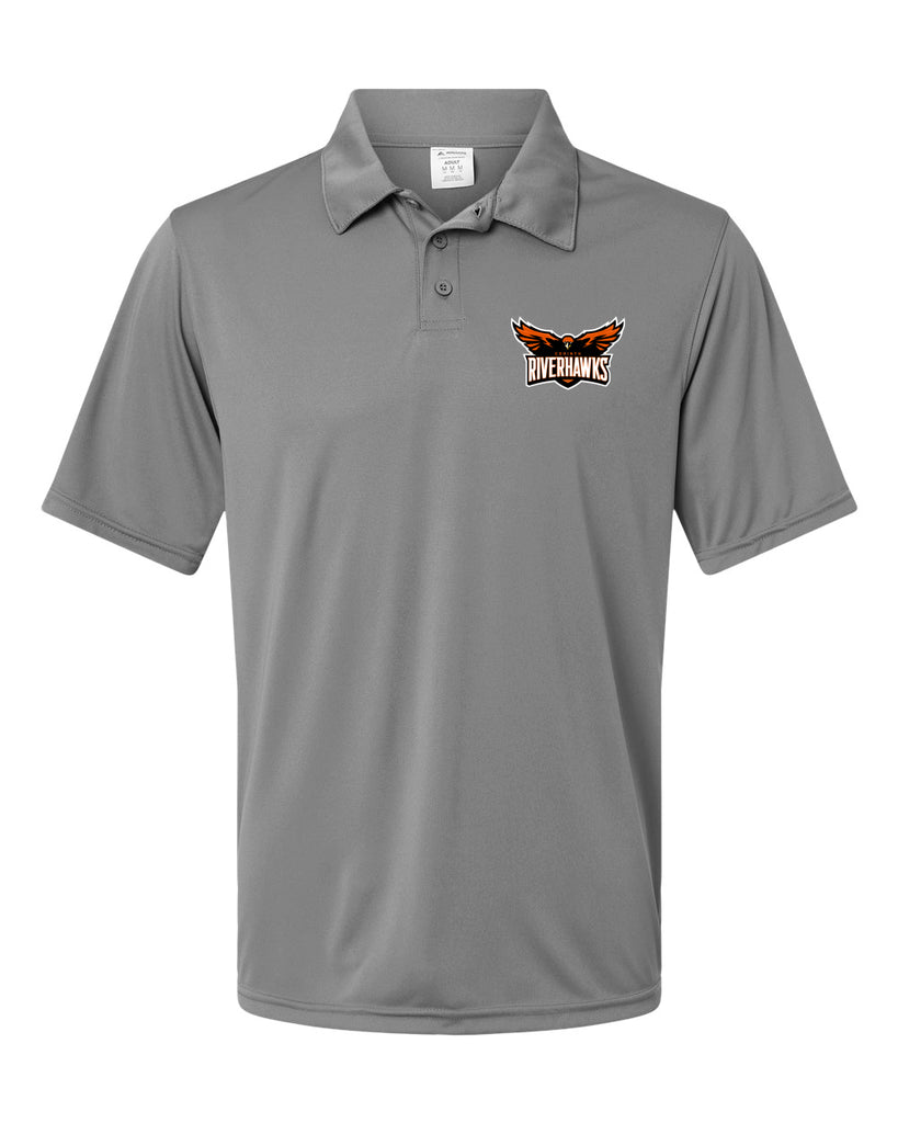 Riverhawks Golf Shirt - Gray
