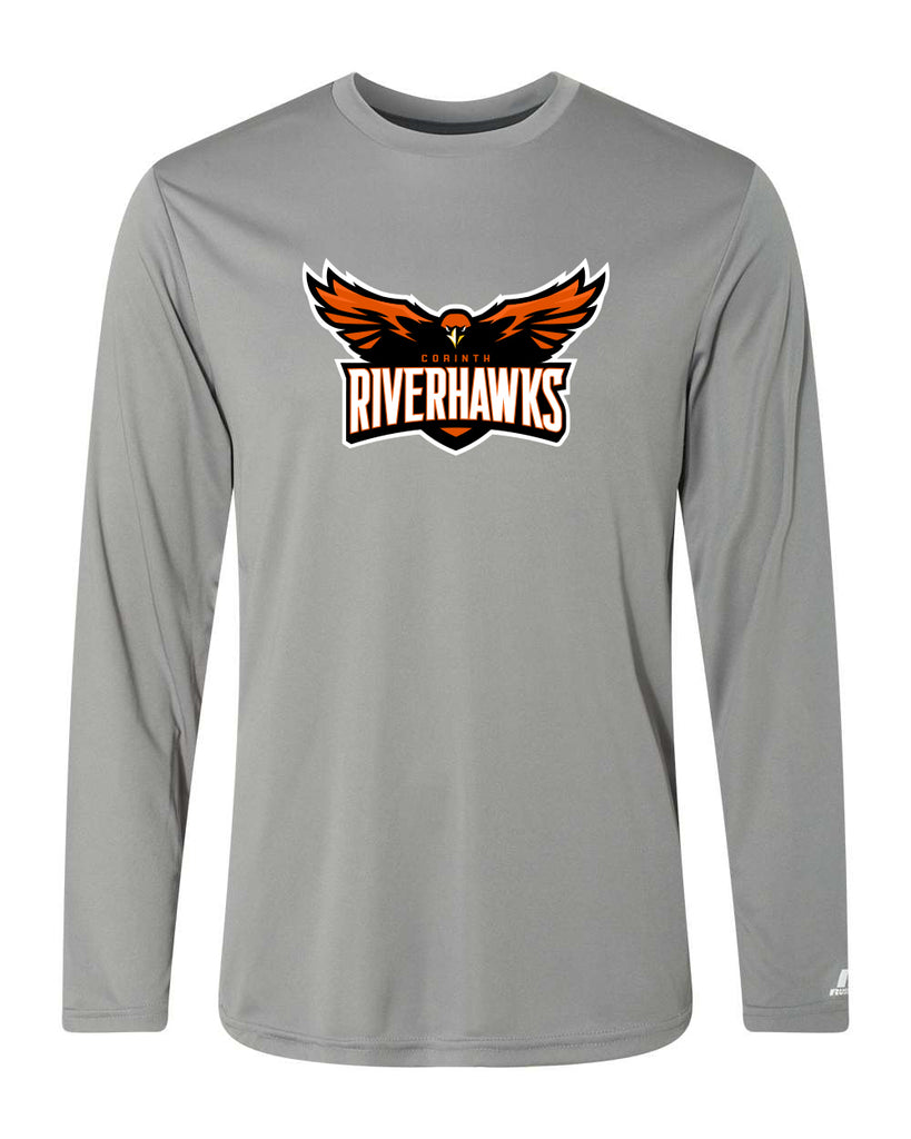 Riverhawks Performance Long Tshirt - Gray