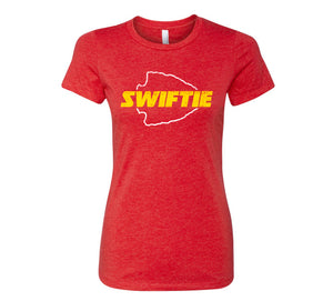 "Swiftie" Red Vintage Womens T-shirt