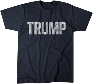 "Trump" Vintage Pinstripe T-shirt - New York Baseball - President - USA