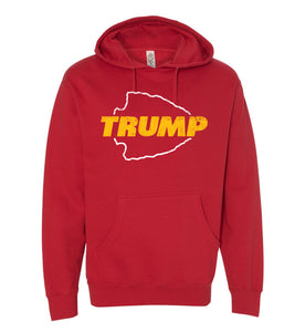 "Trump" Red Hoodie - Kansas City - President - USA - KC Football