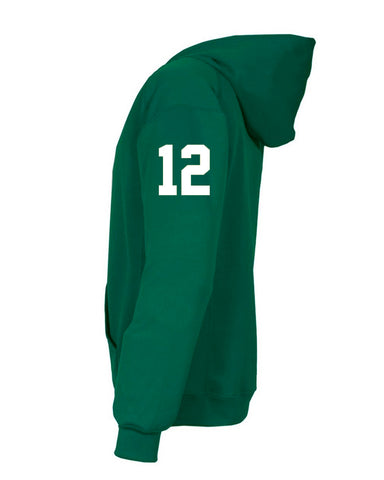 Noshoba Softball Hoodie -  Custom Number - Green - Hoodie