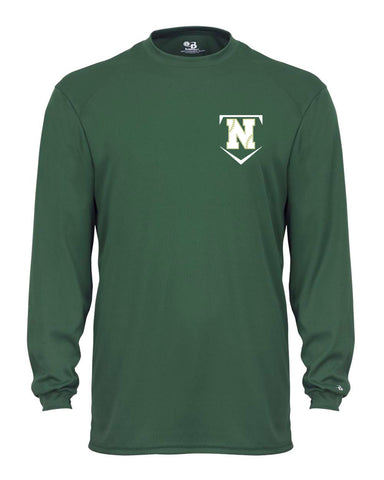 Noshoba Softball - Long Sleeve Performance Tshirt -  Green