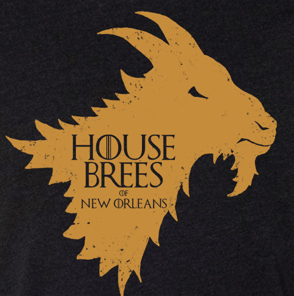 "House Brees" Black Vintage T-shirt