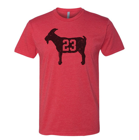Image of "GOAT 23" Red Vintage T-shirt