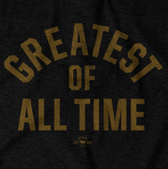 "Greatest Of All Time" Black/Gold T-shirt