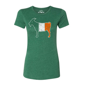 "GOAT" Irish Women's Green Vintage T-shirt