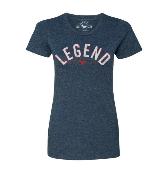 "LEGEND" Blue Women's Vintage T-shirt
