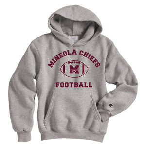Mineola Chiefs Football - Gray - Hoodie - Youth