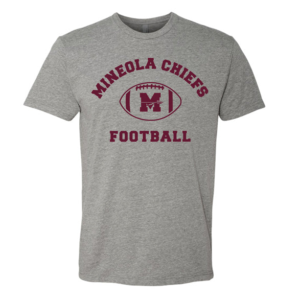 Mineola Chiefs Football - Gray - Tshirt