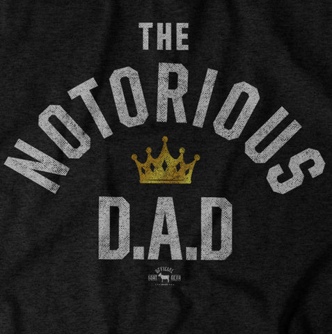 Image of "Notorious DAD" Black Vintage T-shirt
