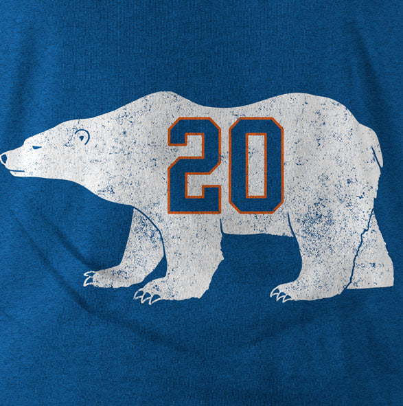  Official Goat Gear - Polar Bear 20 - Vintage Alonso T-Shirt -  Polar Bear Pete (Small) Blue Heather : Sports & Outdoors