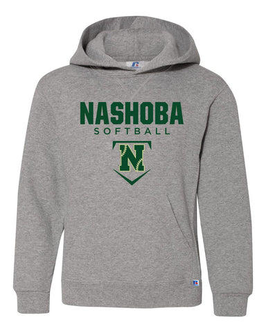 Noshoba Softball Hoodie -Custom Number -  Gray - Hoodie