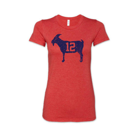 "GOAT 12" Red Women's Vintage T-shirt