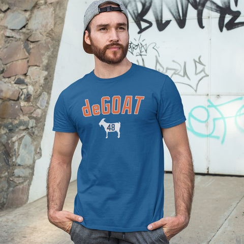 "deGOAT 48" Blue T-shirt - deGrom